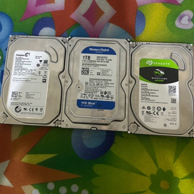 hardisk pc 1tb 500gb dan 250gn normal sentinel 100%