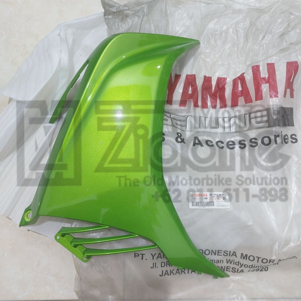 legshield sayap sebeng tebeng luar kanan hijau Jupiter MX New Hijau Original YGP 50C-F8312-00-P1