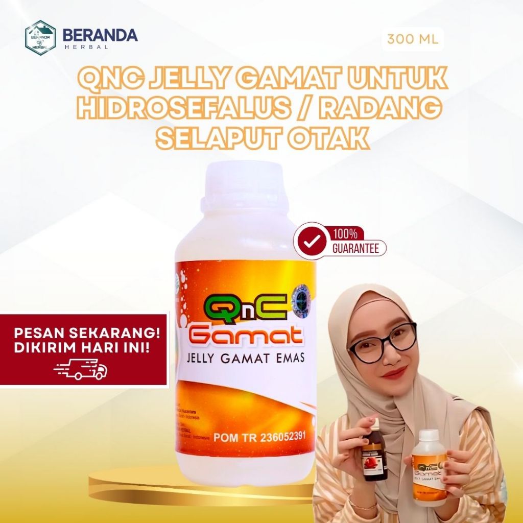QNC JELLY GAMAT Asli Original Obat Herbal Untuk Hidrosefalus Dan Radang Selaput Otak Secara Alami