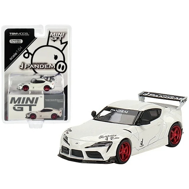 MINI GT 424 Pandem Toyota GR Supra V1.0 Pearl White MIJO