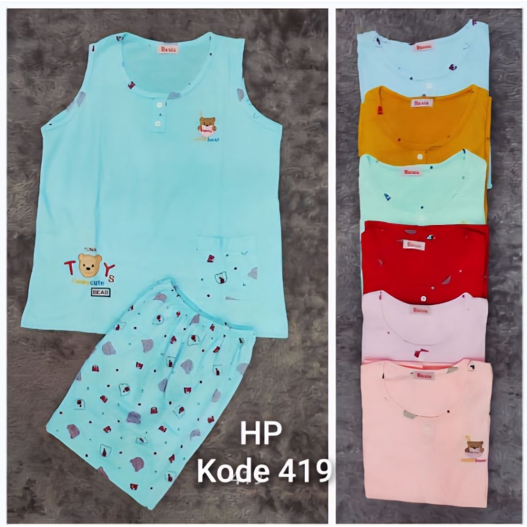 BAJU TIDUR BERIS HOTPAN SIZE L & XL WANITA