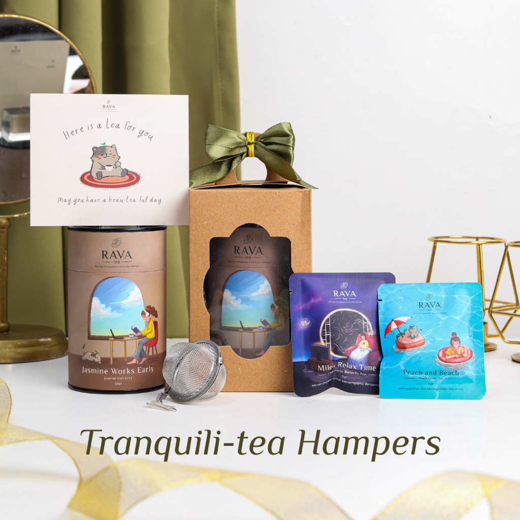 Rava Tea: Tranquili-tea Hampers - Artisan Tea Premium Hampers - Hampers Teh Premium