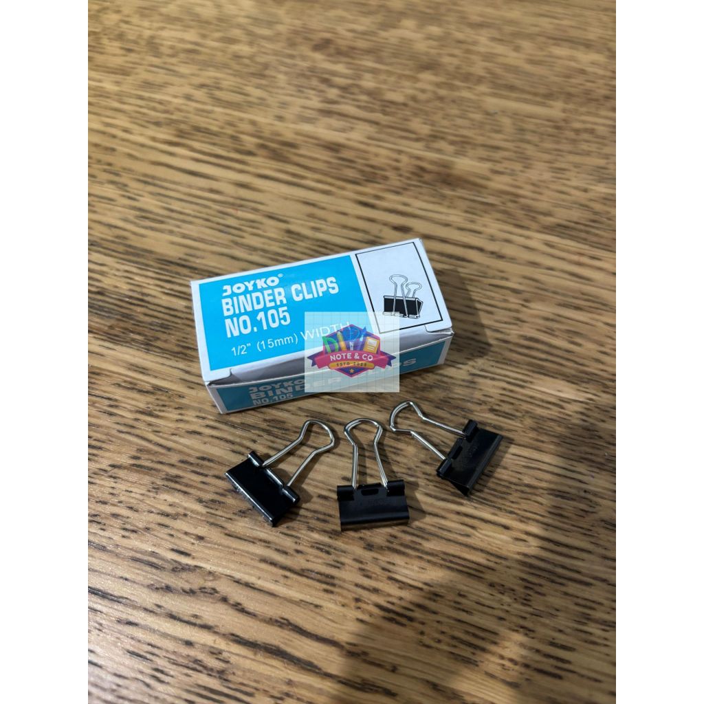 

Joyko Binder Clips no 105 107 111 155 200 260 Per Pak