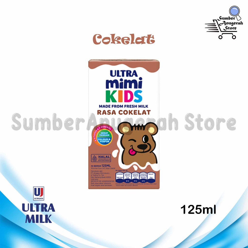 

Susu UHT Ultra Mimi 125ml 1 Karton (40 Pcs) Cokelat