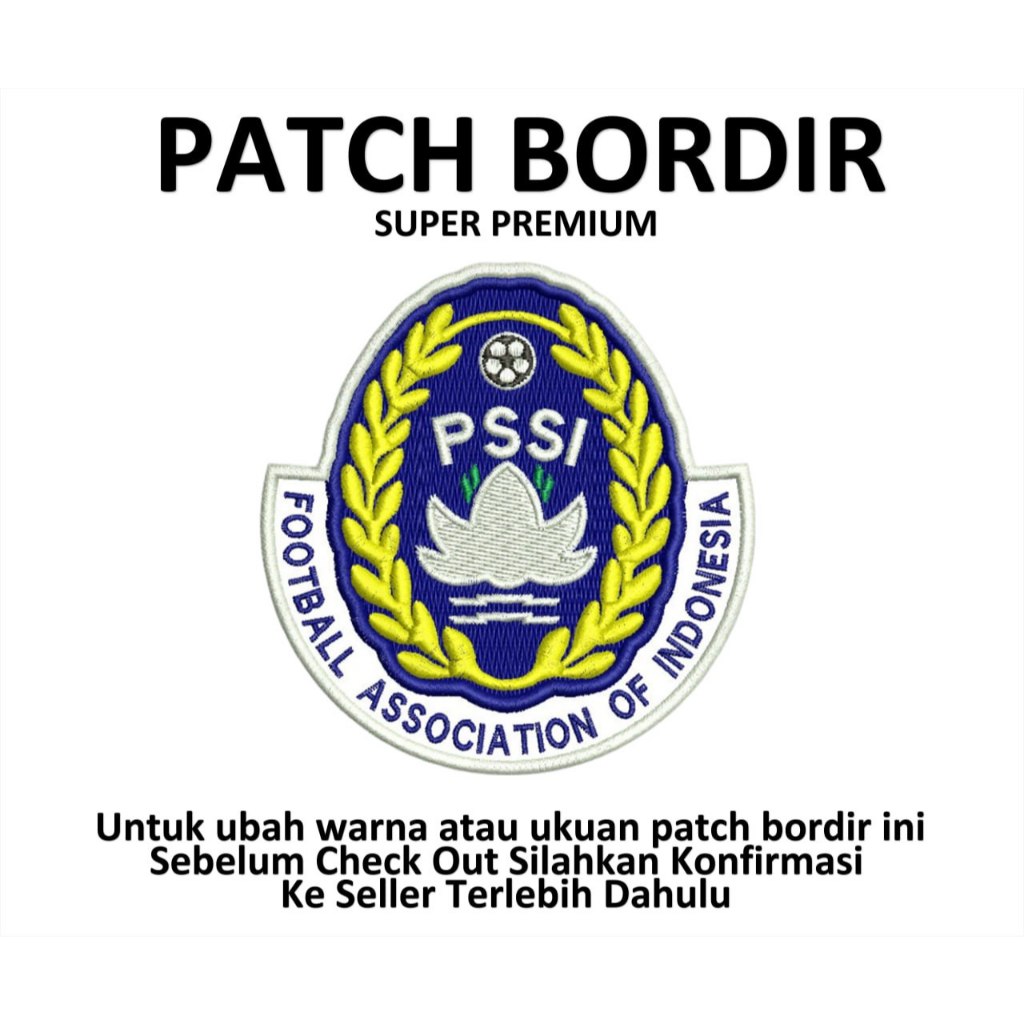 Emblem Patch Bordir Gambar PSSI- IBP