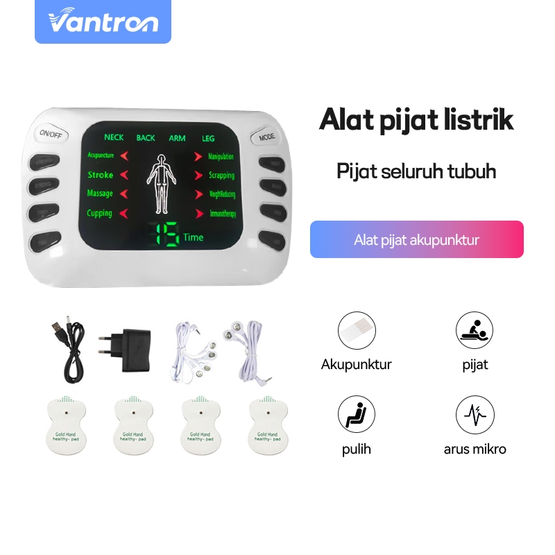 Alat Pijat Putse Elektronik Rumah Digital Alat Fisioterapi Akupuntur Meridian Body Terapi Akupunktur