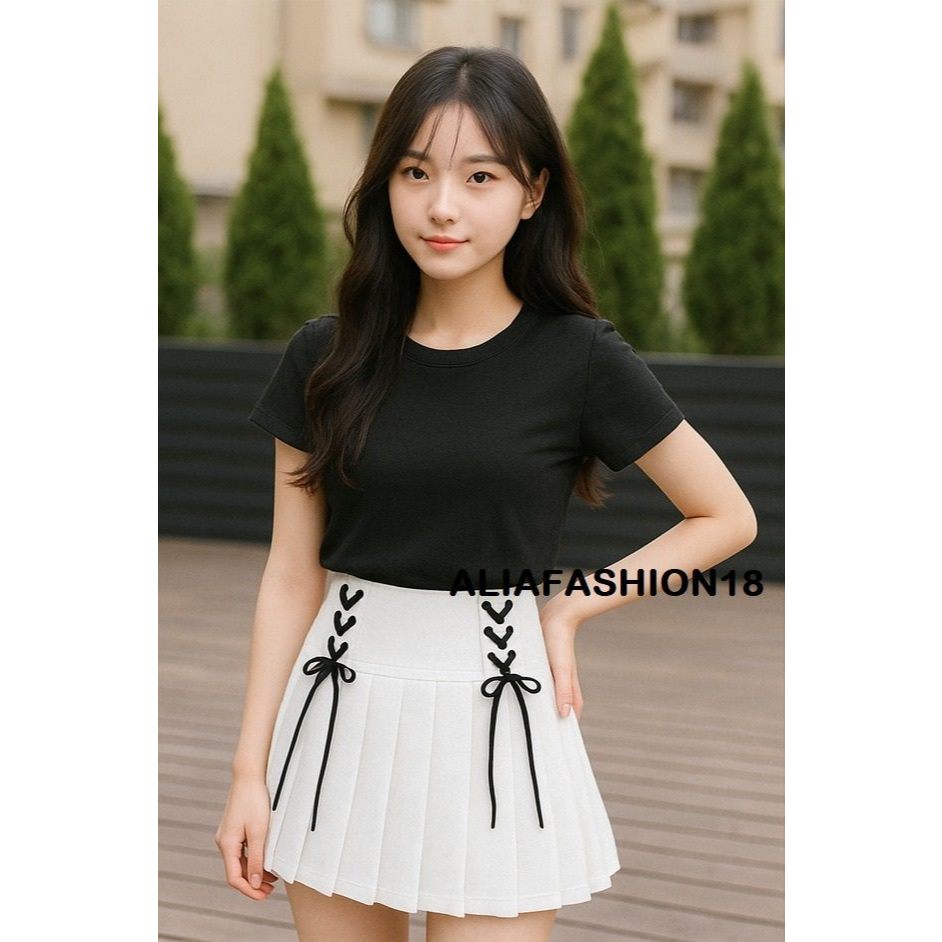 ROK PENDEK WANITA/ROK MINI SOFTJEANS/STRAP MINI SKIRIT/ROK MINI CASUAL