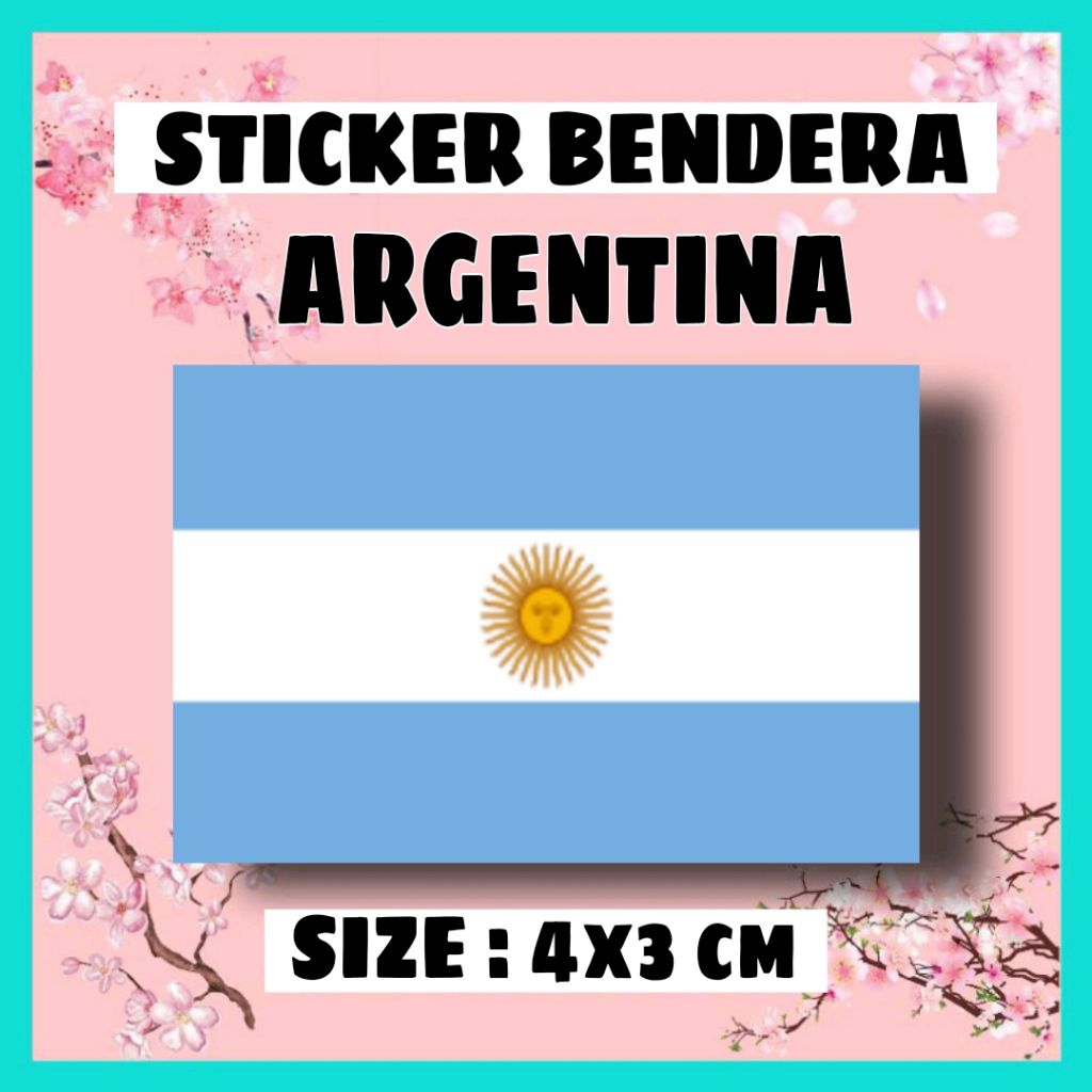 

STICKER BENDERA ARGENTINA | COUNTRY NEGARA EROPA ASIA AFRIKA INTERNASIONAL MANCA NEGARA LUAR NEGERI