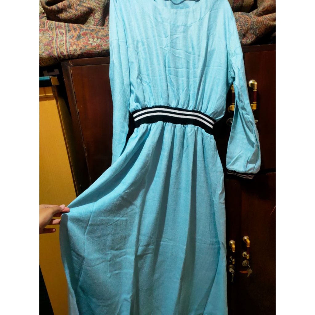 preloved gamis baby blue