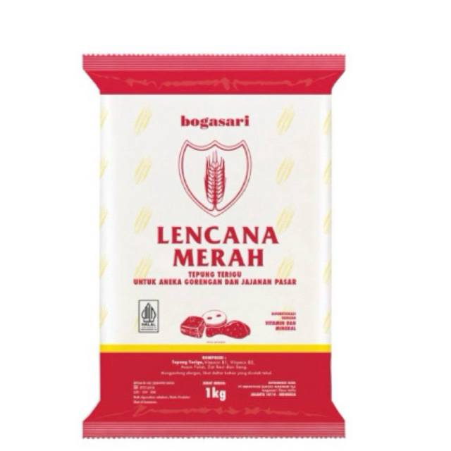 

Bogasari Lencana Merah Tepung Terigu 1000gram