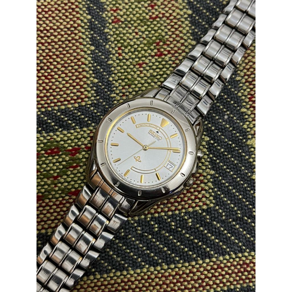 Arloji Jam tangan Seiko Kinetic Spesial Second Preloved
