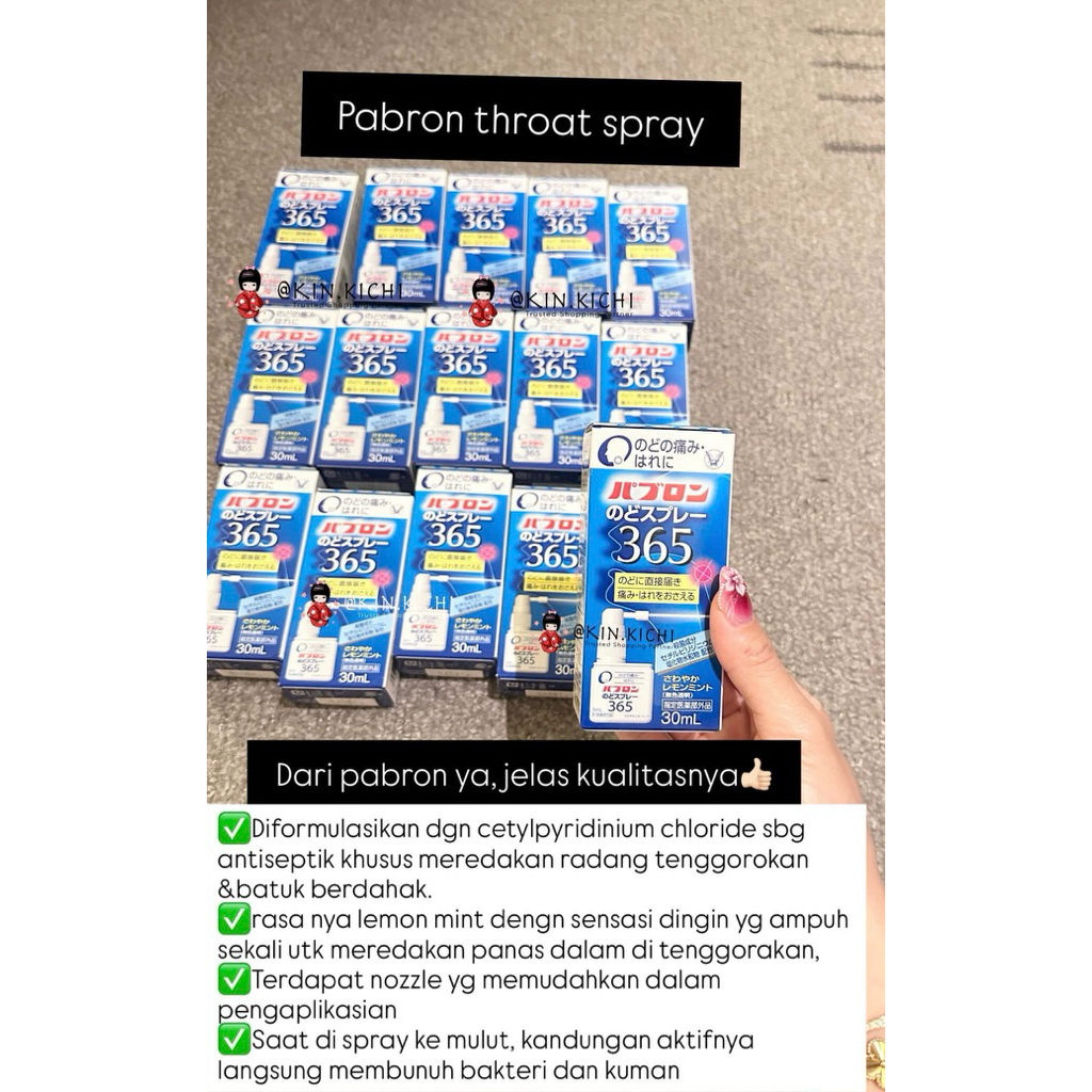 READY STOCK PABRON THROAT SPRAY Jepang