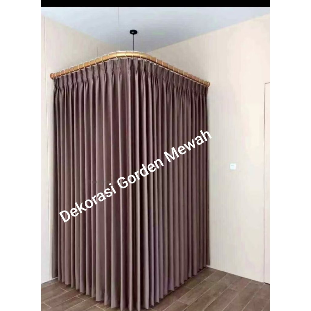 Gorden Blackout Model Cantolan Tirai Sekat Ruangan Kamar Hordeng Jendela Ruang Tamu Mewah Korden