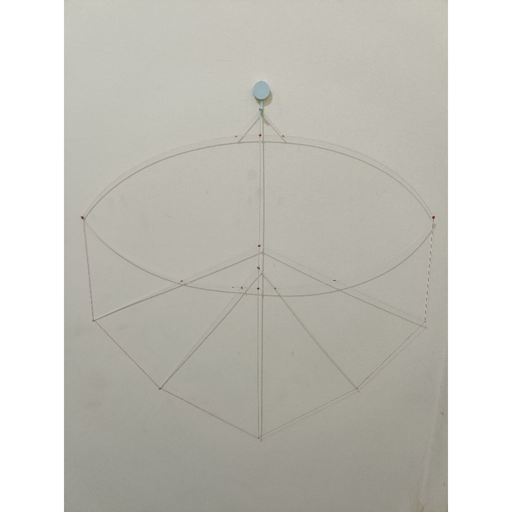 kerangka layangan papiran sudah jadi