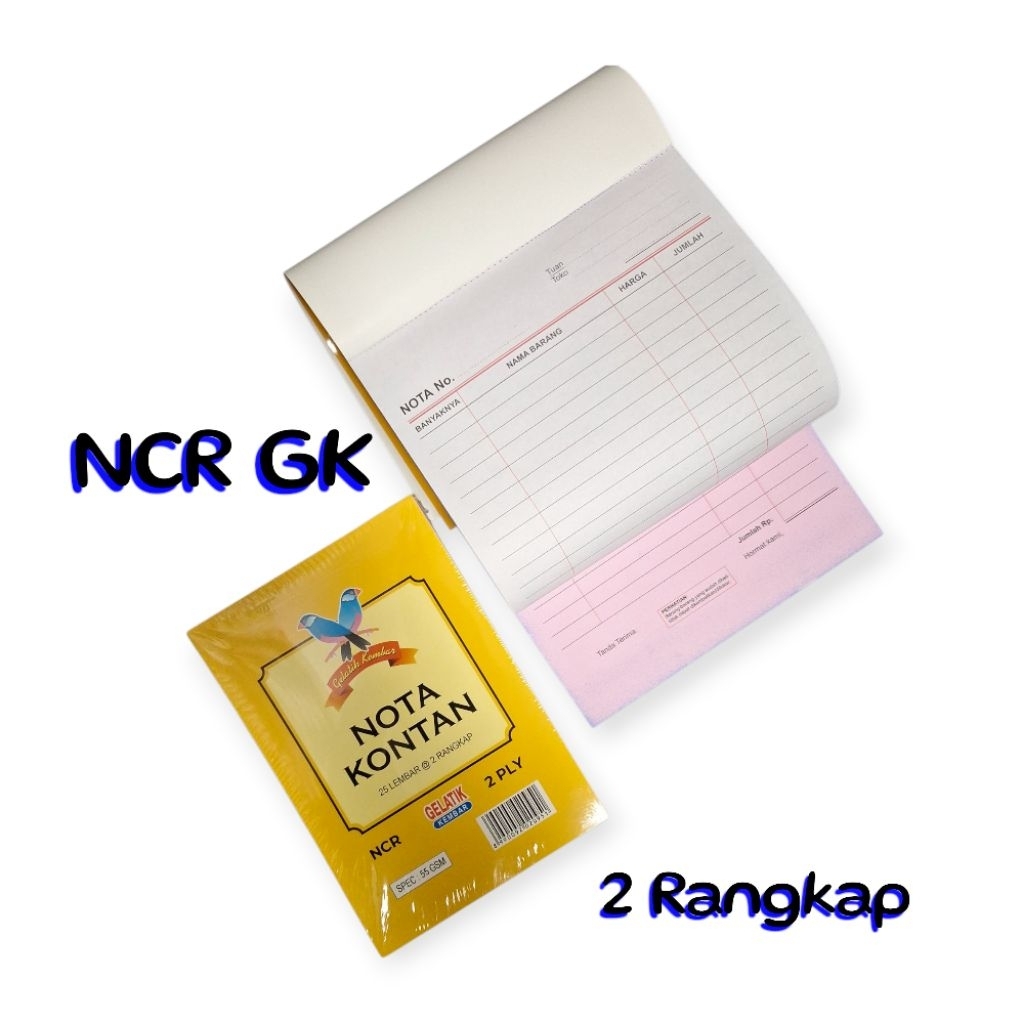 

Nota kontan 2 ply Gelatik Kembar/Nota kontan ukuran besar isi 10/Buku nota kontan 2 rangkap