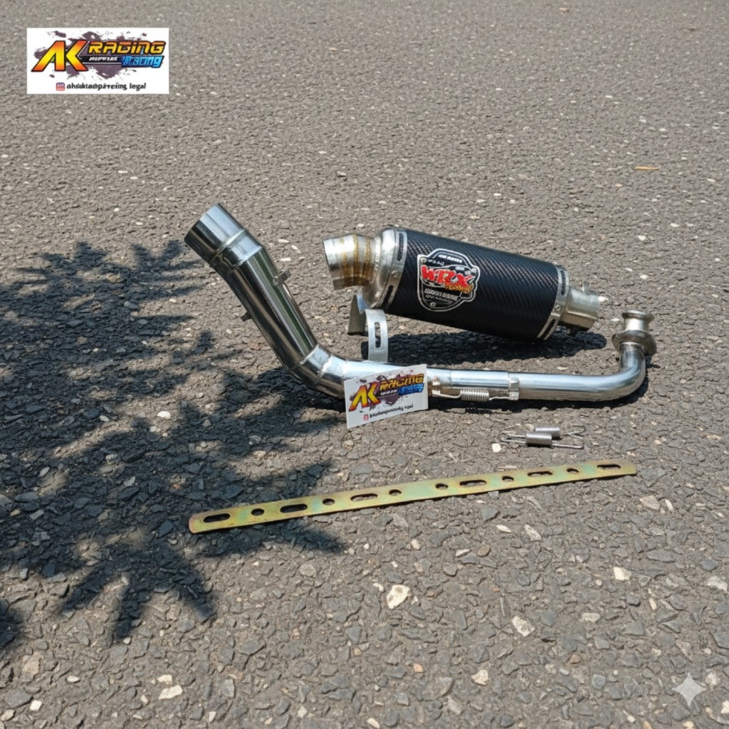 Knalpot Racing Oval WRX TRIOVAL Untuk Motor Matik Beat Scoopy Vario Mio sporty Mio J Mio GT Vario 15