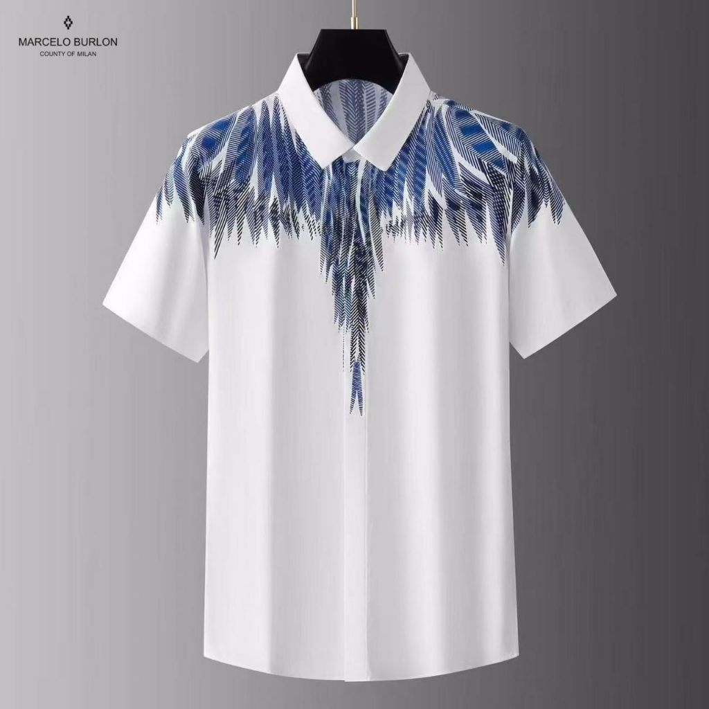 MARCELO BURLON33309 KEMEJA PENDEK PRIA VIP