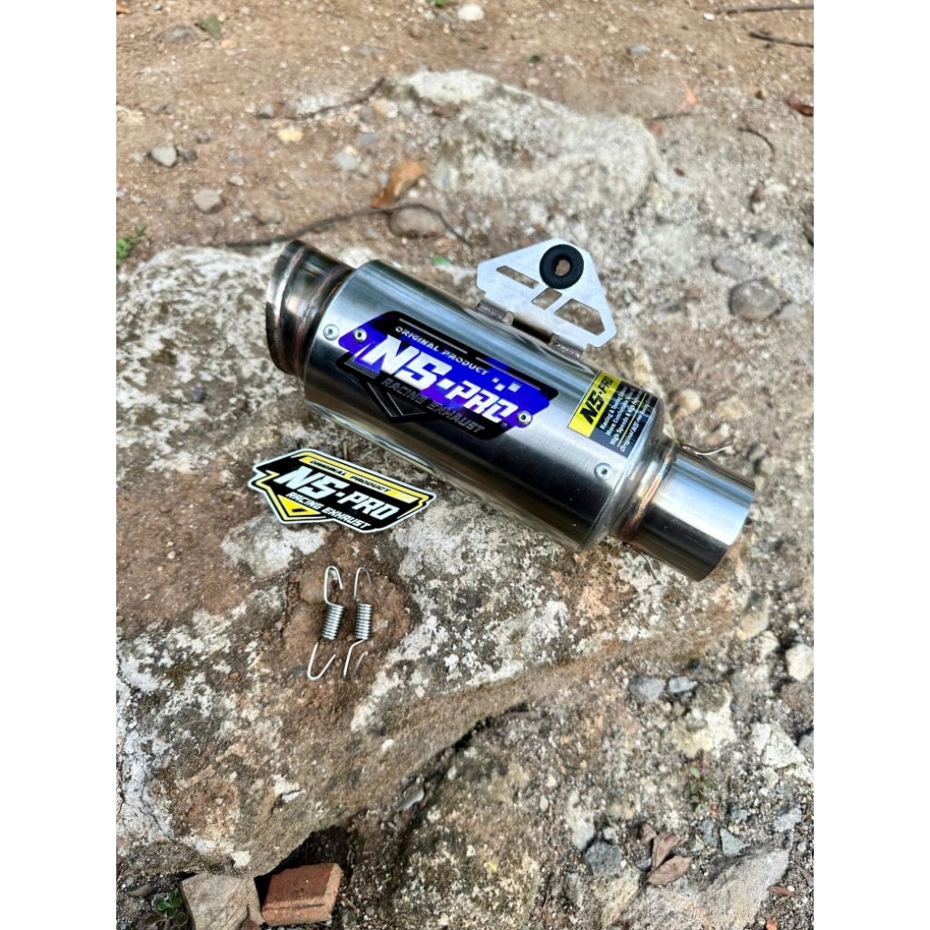 Knalpot NS-pro racing exhaust prodek 15cm sarangan setengah