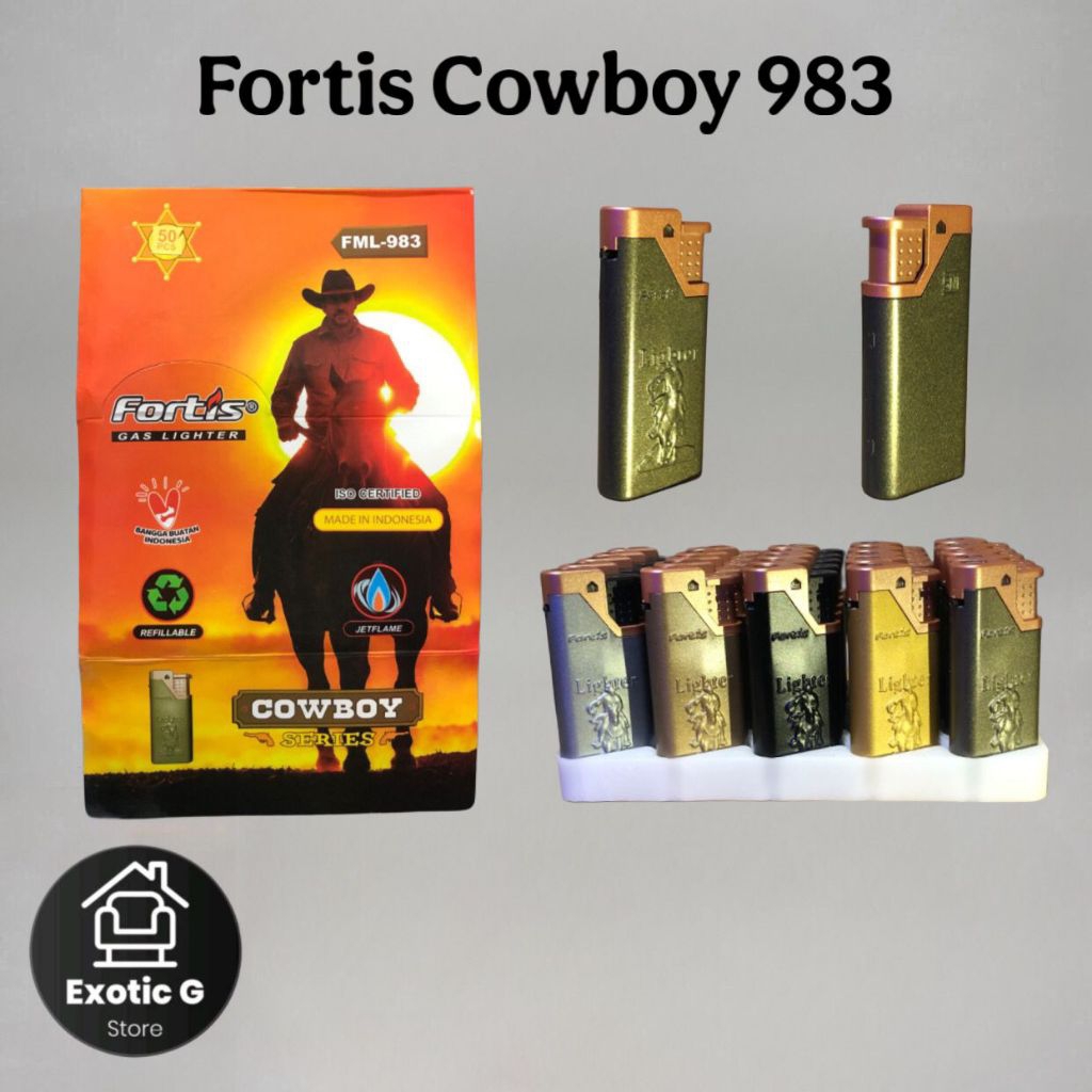 Korek Fortis Cowboy Stainless Berkarakter