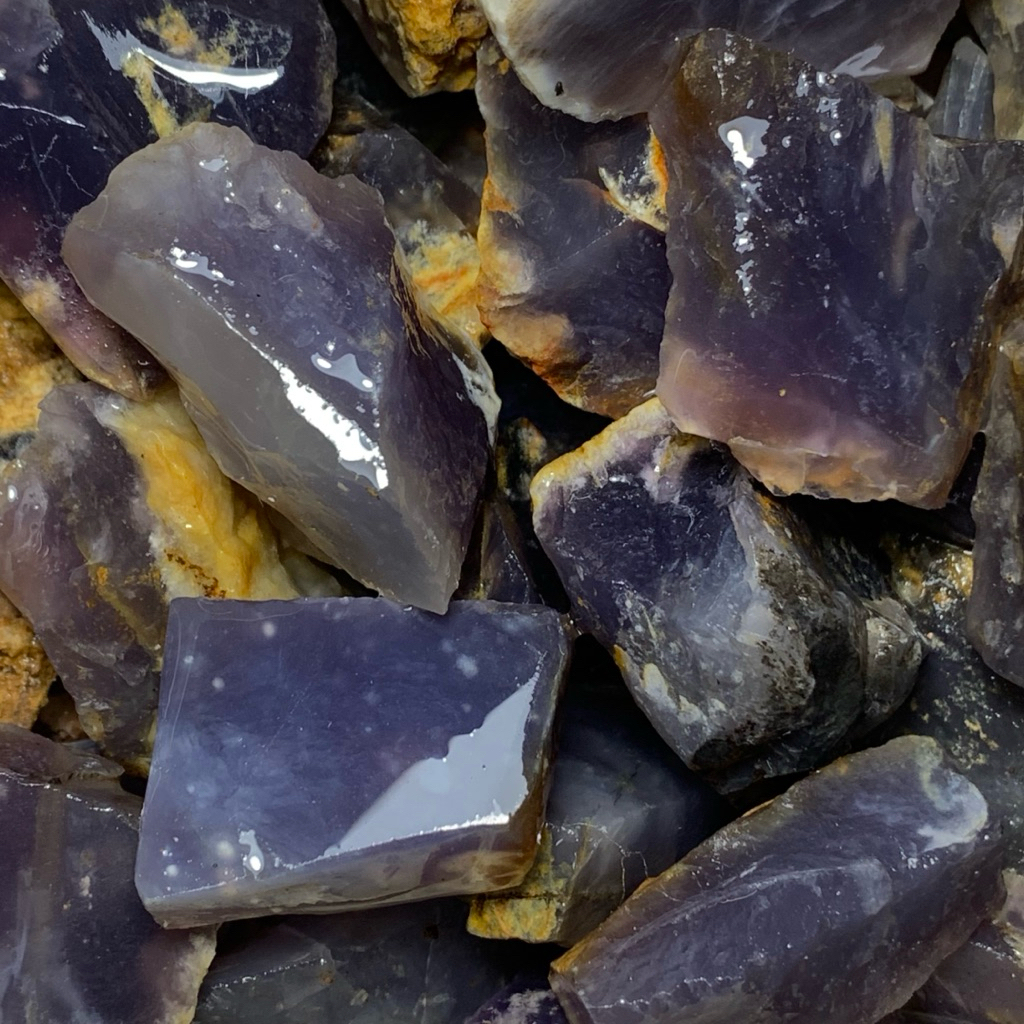 batu kucubung lavender alam natural / bongkahan kecubung lavender super bersih / bahan batu akik kec