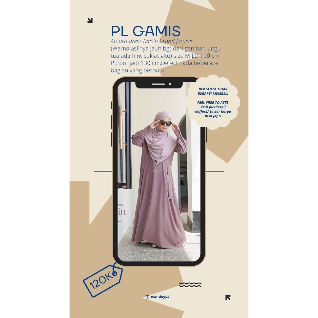 PRELOVED Jamise AMARA DRESS SIZE M