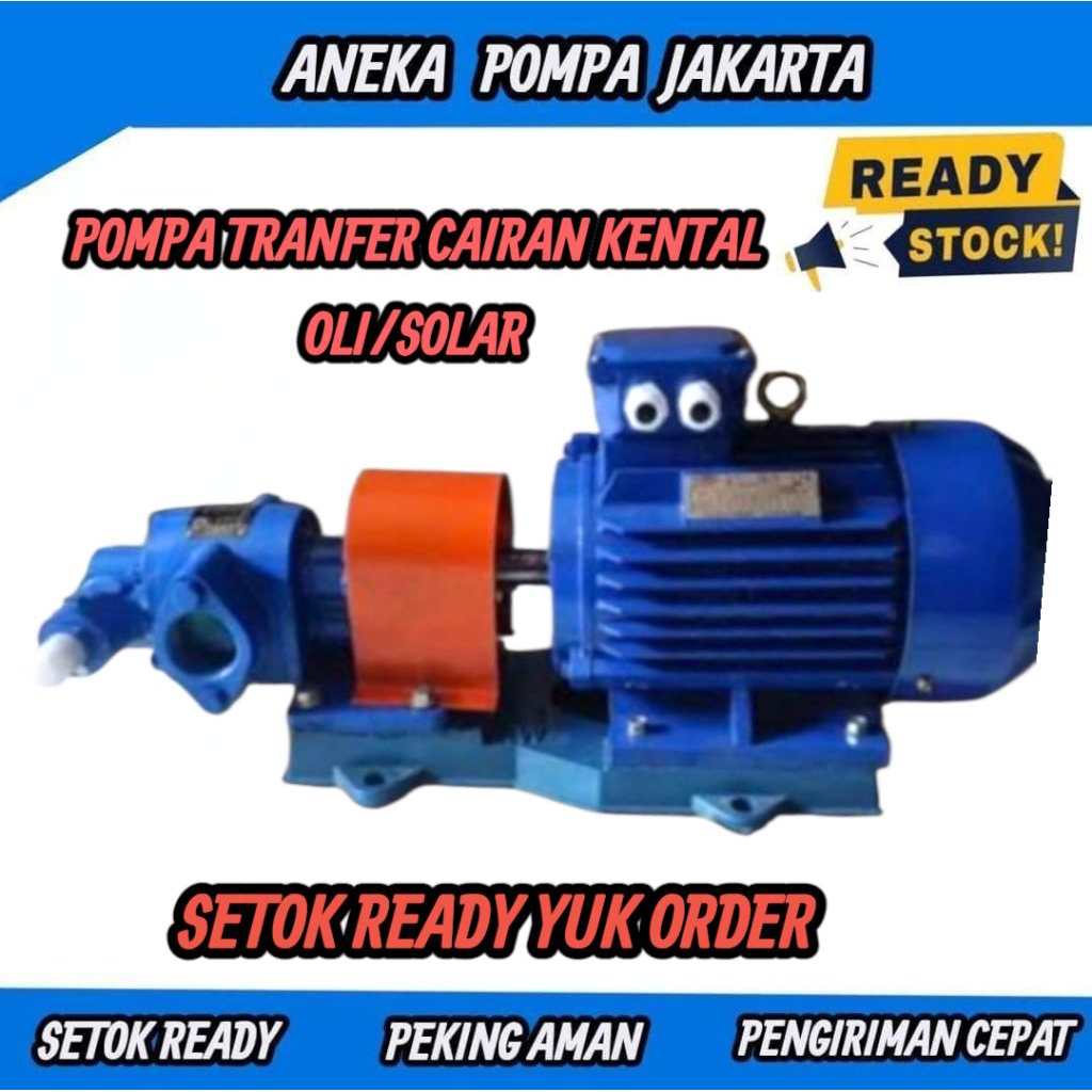 Gear pump RK 83.liter/menit merk Rotor 2.2kw 3hp 3phase Pompa Oli