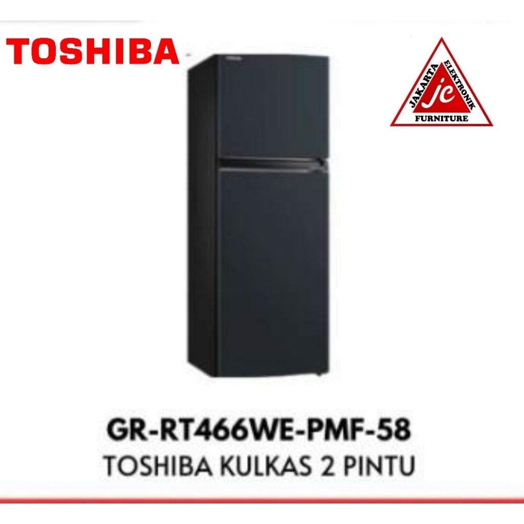 TOSHIBA KULKAS 2PINTU INVERTER 338L GR-RT466WE-PMF