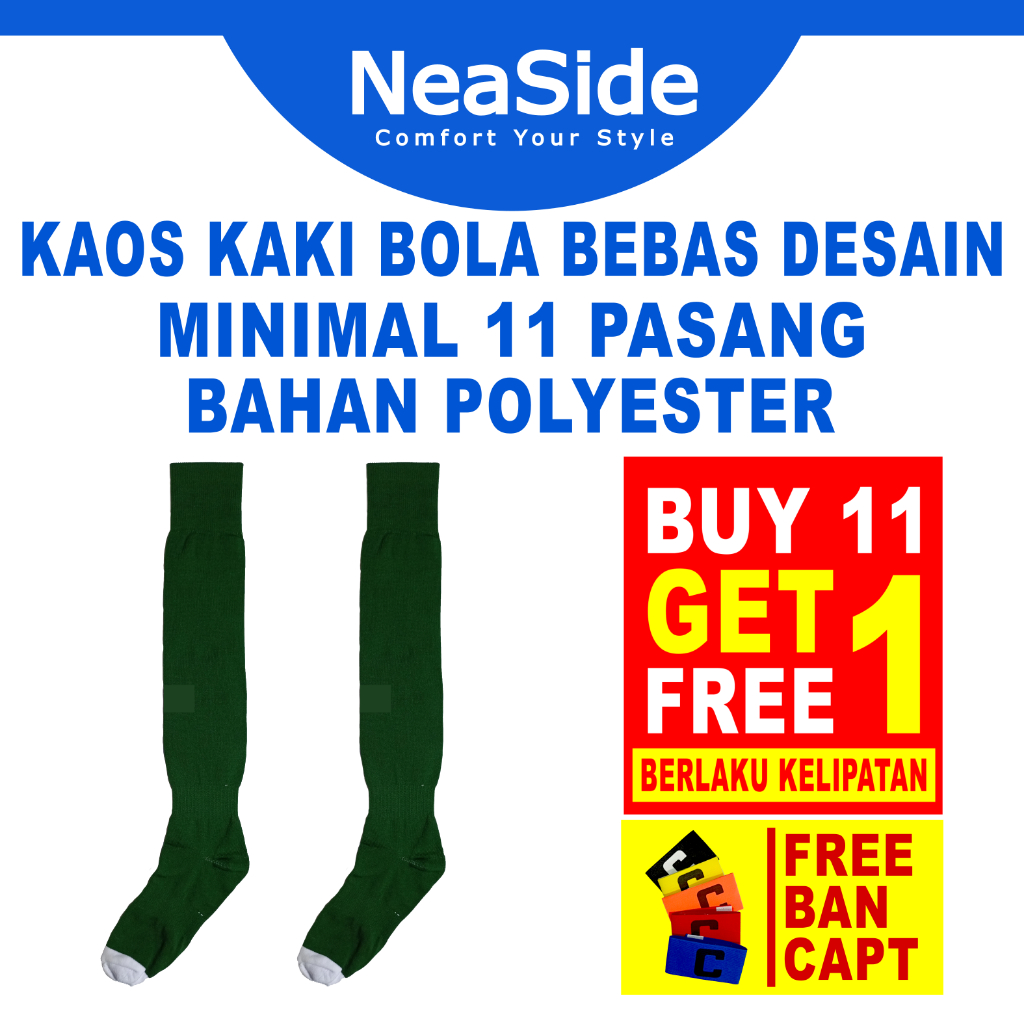 Kaos Kaki Custom Bola Futsal Rajut Premium Bahan Adem