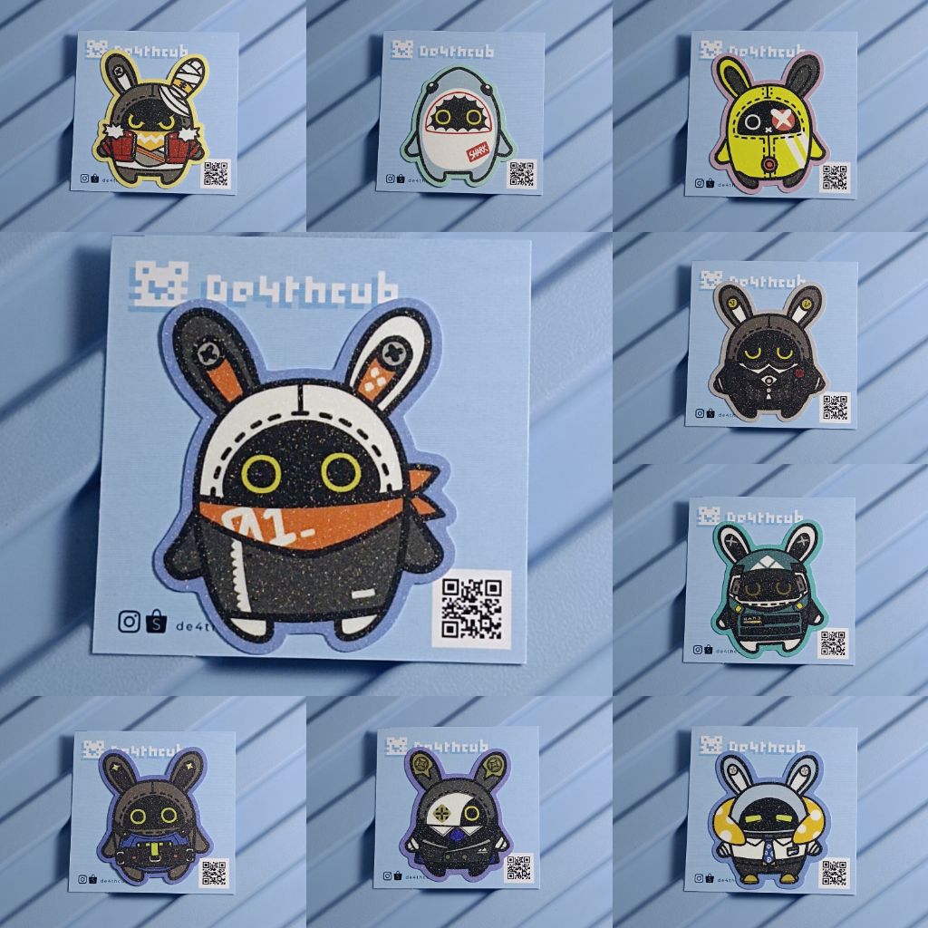 

[D4C] Bangboo Zenless Zone Zero Sticker Vinyl Glitter Fanmerch