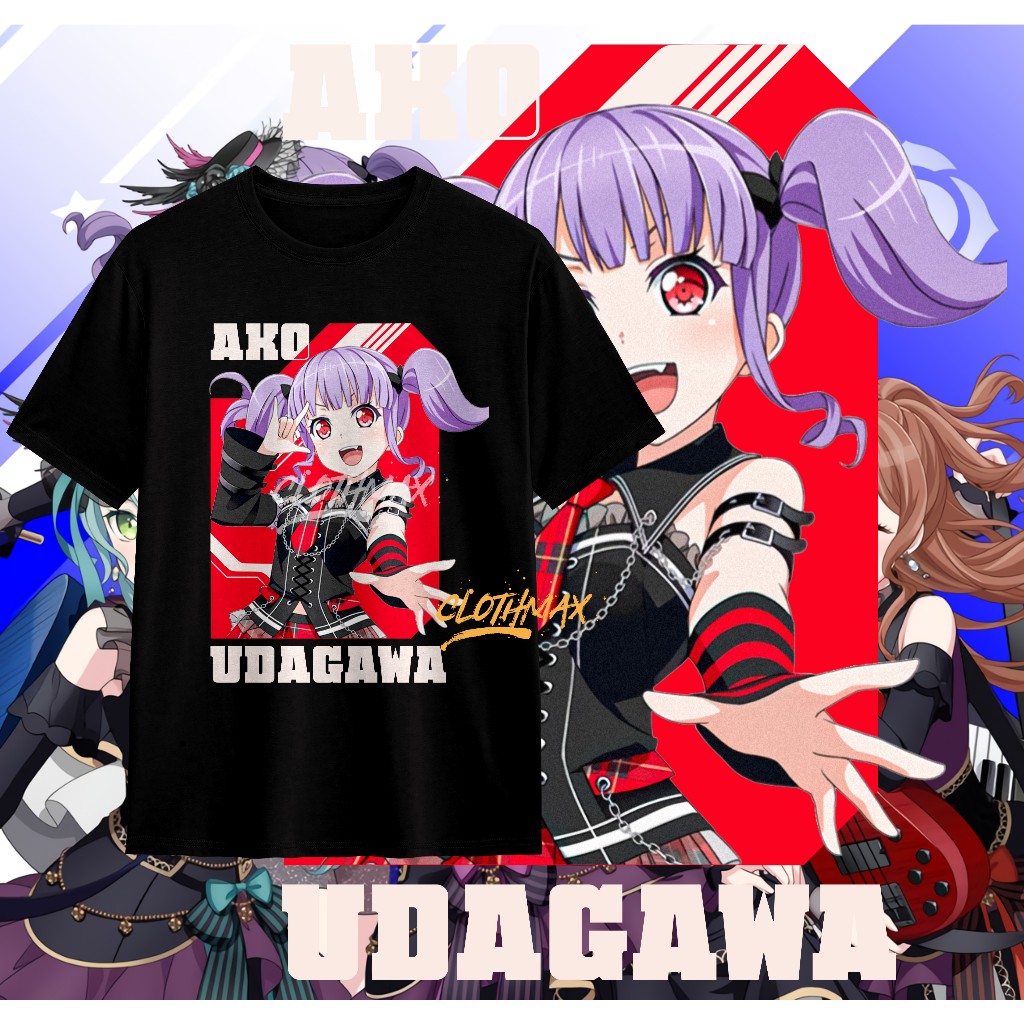 Kaos Dewasa Baju Bang Dream Roselia Tshirt Udagawa ako Anime BanG Dream Imai lisa kaos Original