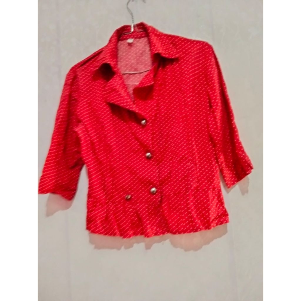 Blazer wanita/Baju kantor/Blazer polkadot/Blazer  second/Blazer preloved