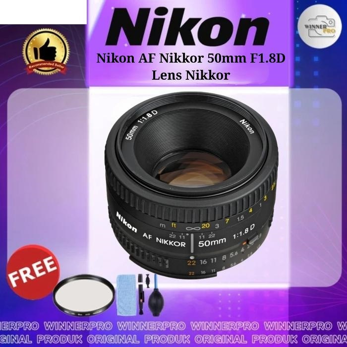 Nikon AF NIKKOR 50mm f1.8D - Lensa Nikon 50mm F1.8 D