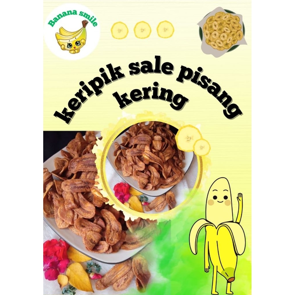 

FREE PACKING DUS 1KG Kripik pisang sale kering pemanis alami