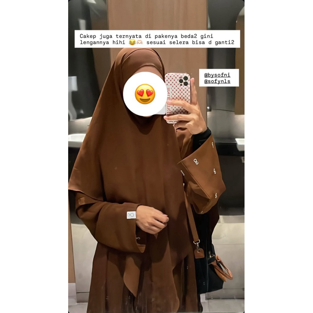 Khimar Filosofni By Sofni | Naben & Wuba Anti Uv | Khimar Sofni