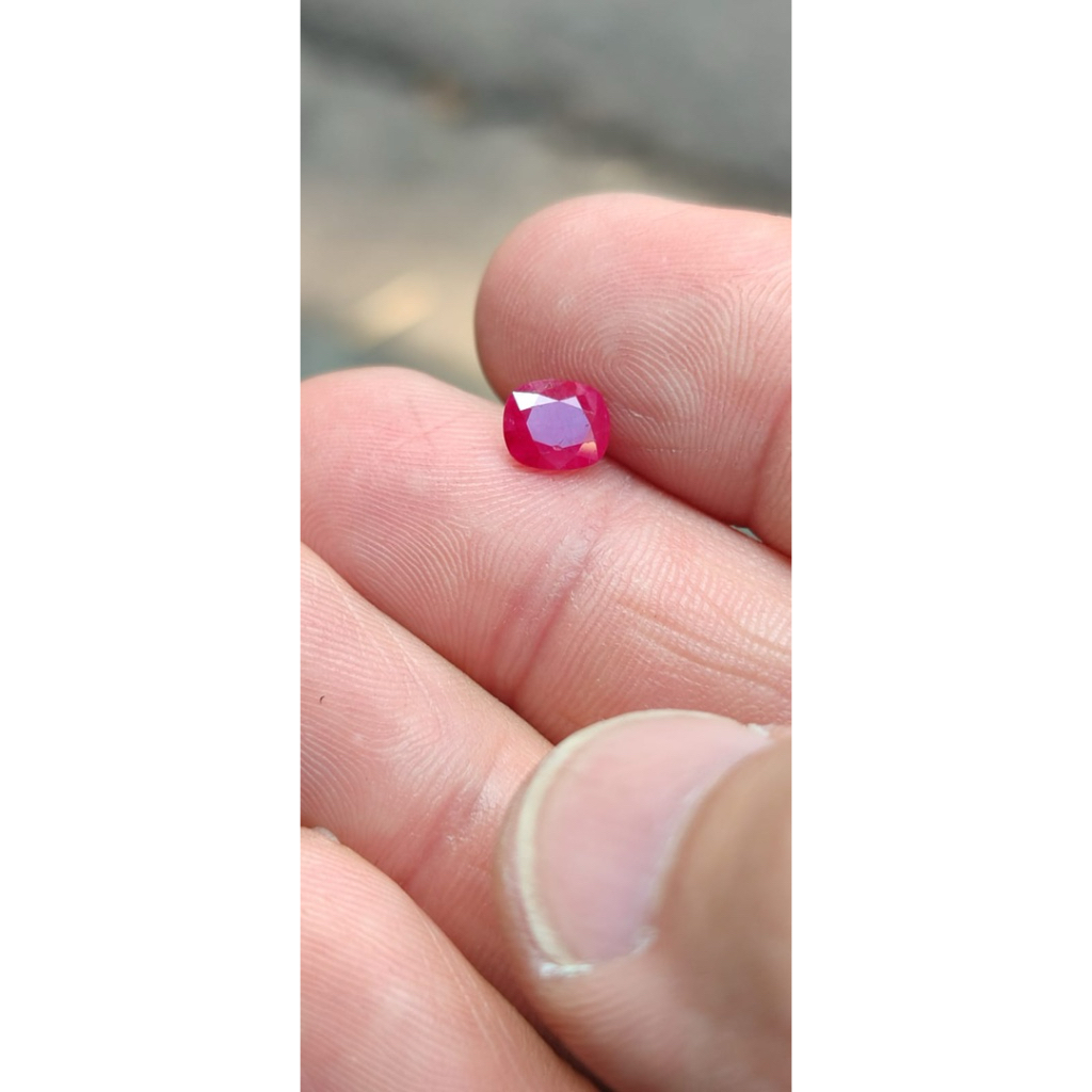 Batu Liontin/ Batu Permata Natural Ruby Burma H-a Original