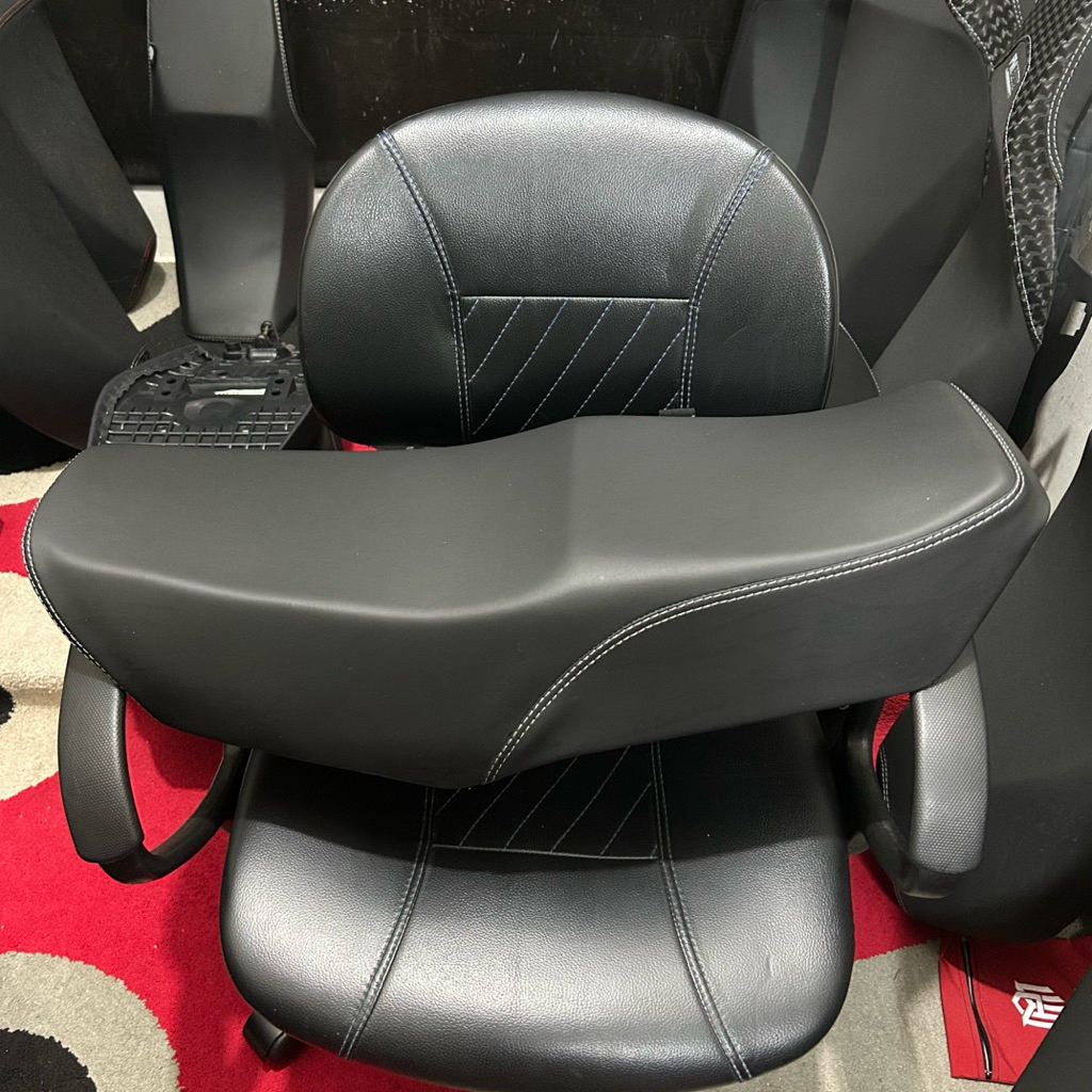 Jok Motor + Latex Ninja R,Fiz R,Rxking,Vixion,Satria Fu Fullset Mbtech Paket Touring Ganteng