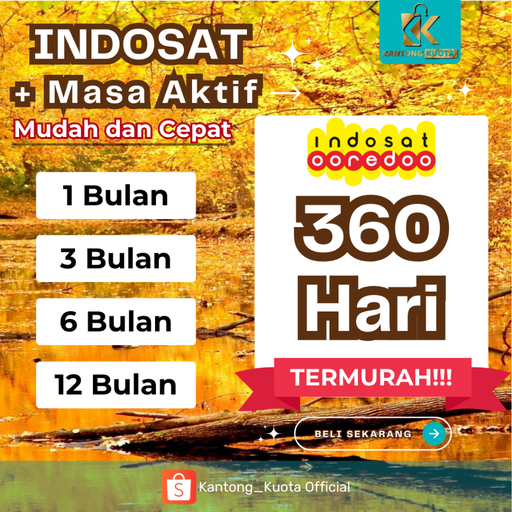 PROMO Perpanjang/Tambah Masa Aktif Indosat 1 BULAN | 3 BULAN | 6 BULAN | 12 BULAN | MASA TENGGANG