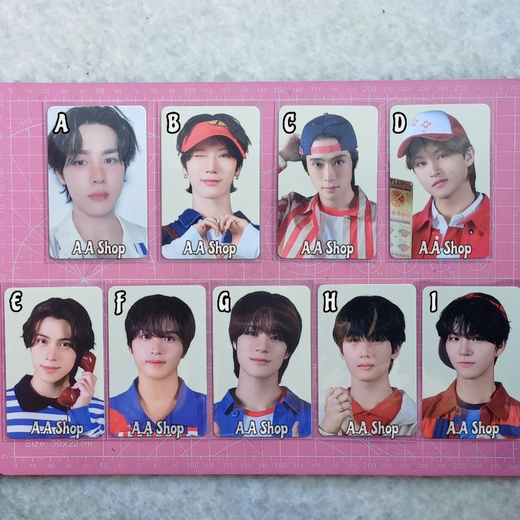 Ready NCT ZONE Pizza Boy Photocard Official Selca Kun Coupon Card CC Konsep Ten Jaehyun Mark Hendery
