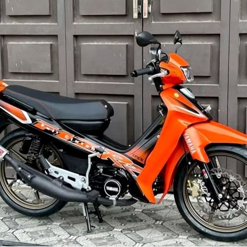 Striping Lis Sticker Standar ORI Yamaha Fiz r Fizr 2001 2002 Full Clutch Orange Hitam