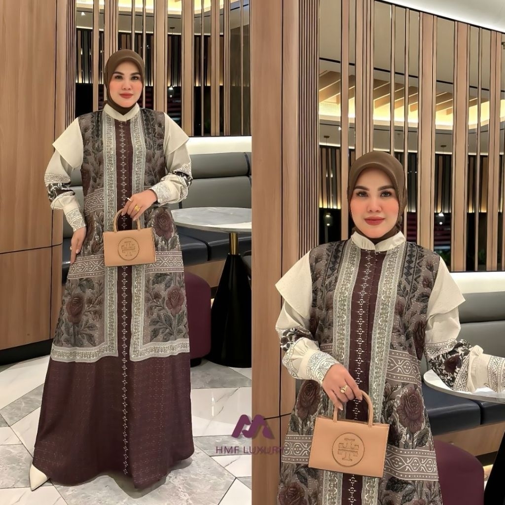 New Sienna Dress by DEYURA//Ayana Dress KAYYANI//Gamis Jumbo Bunga SHR original(Ready)