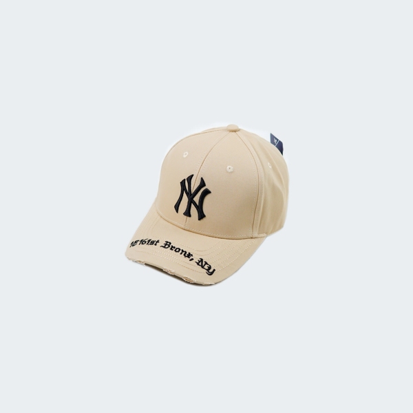 Topi MLB NY BLACK GOTHIC ADDRESS BEIGE CAP 100% ORIGINAL