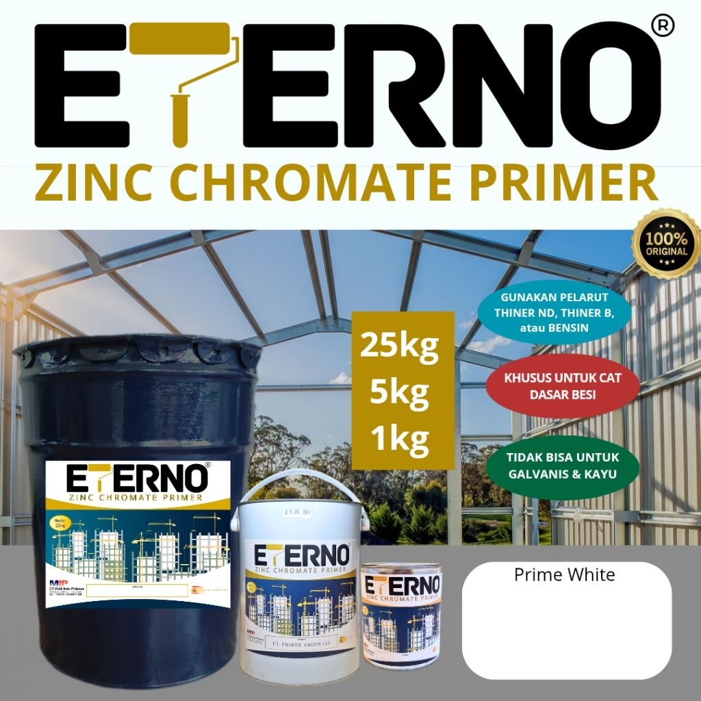 Cat dasar besi - zinc chromate - zinchromate - cat primer besi putih