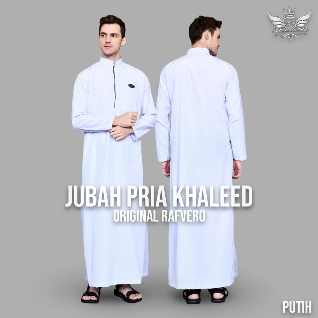 Terbaru Jubah Khaleed Pria - Jubah Katun Toyobo Premium - Gamis Pria Dewasa Hitam Polos- Gamis Pria