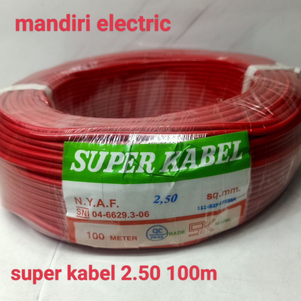 super kabel nyaf 2.50mm 100m kabel nyaf 2.05mm original