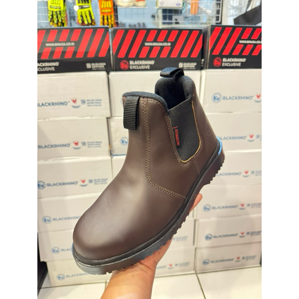 Safety Shoes Blackrhino 0601 S1P - Sepatu Safety Black rhino brown / blackrhino BRE0601 exclusive S1