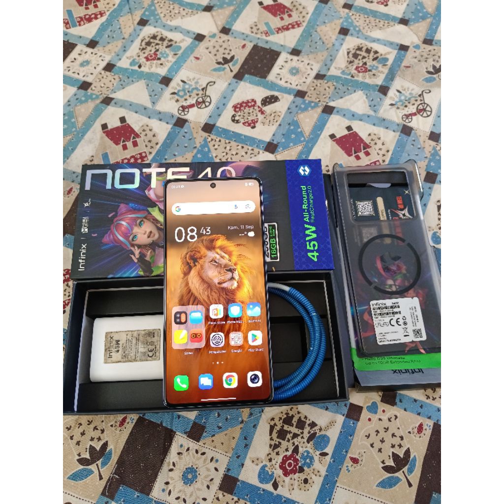 infinix note 40 fullset Ram 8/256. hp second