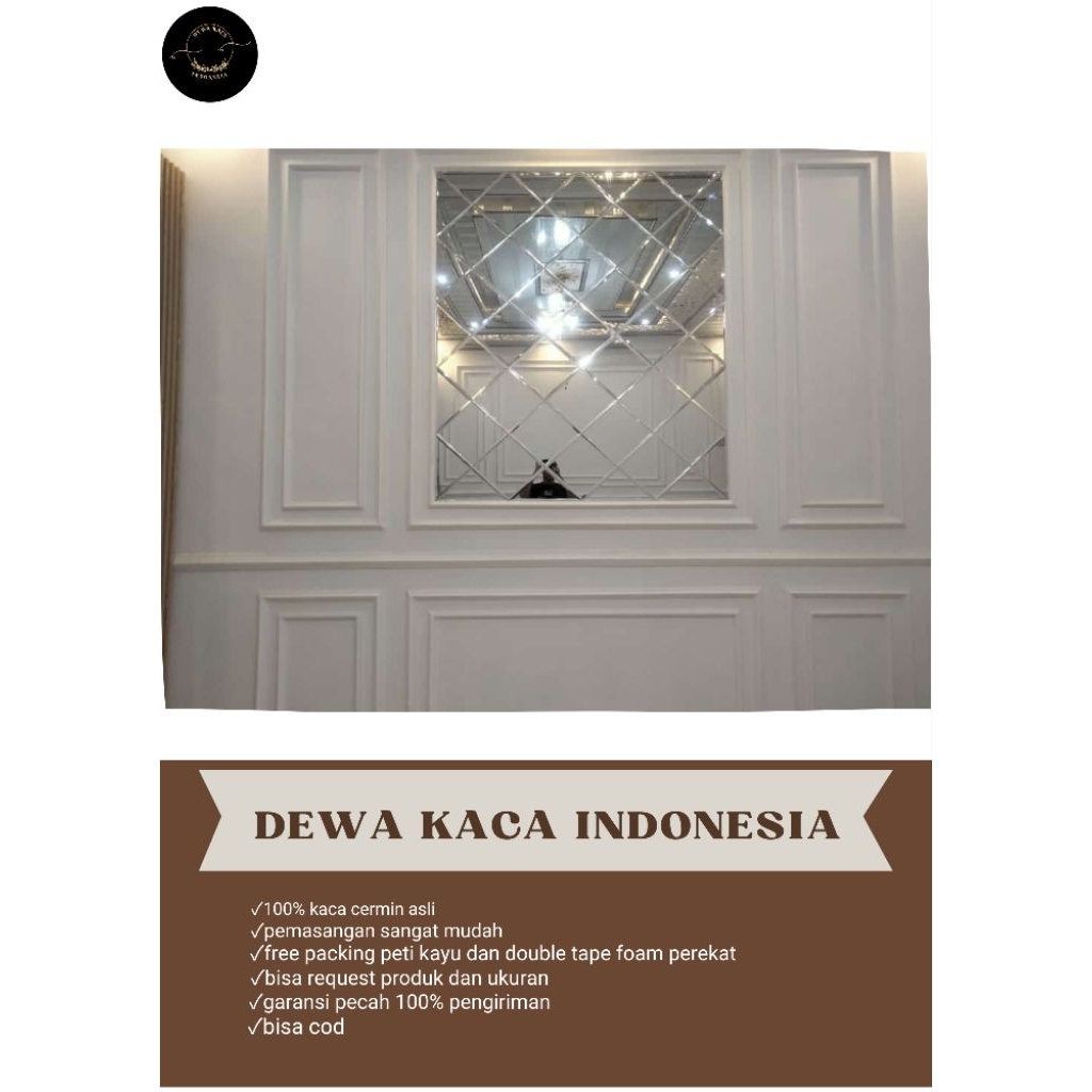 cermin bevel asli 5mm 120x200cm #cermin #bevel