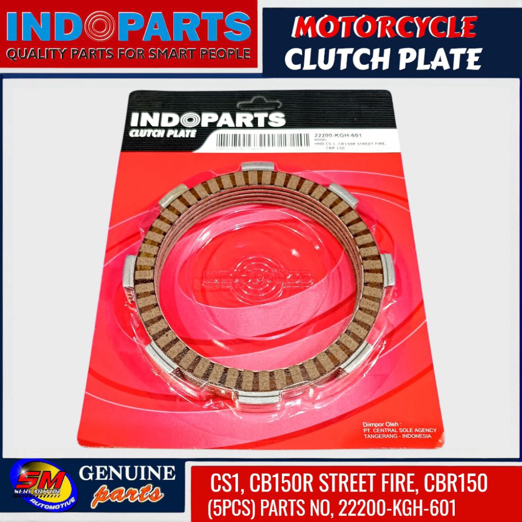 Kampas kopling indopats CS1/CB150R, CBR 150R[5ps] KGH-601