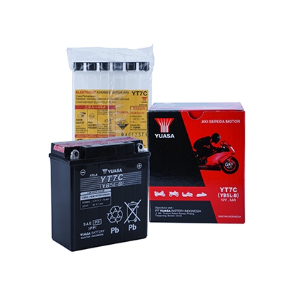 AKI KERING MOTOR YUASA YT7C SUPRA/GRAND/MIO SPORTY/MIO SMILE/JUPITER/VEGA/SMASH