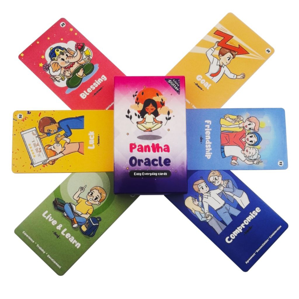 Pantha Oracle Mysterious Divination Tarot Oracle Card Little Girl Tarot Cards Decks Board Game Engli